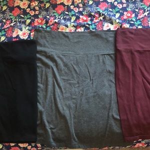 Three Mini Cloth Skirts